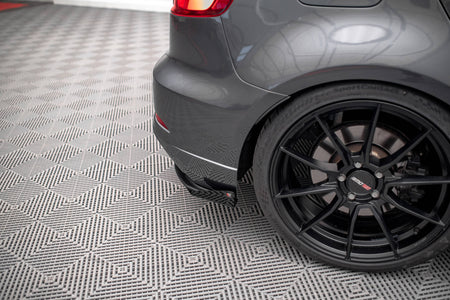 Street Pro Rear Side Splitters + Flaps suitable for Audi S3 Sportback 8V Facelift