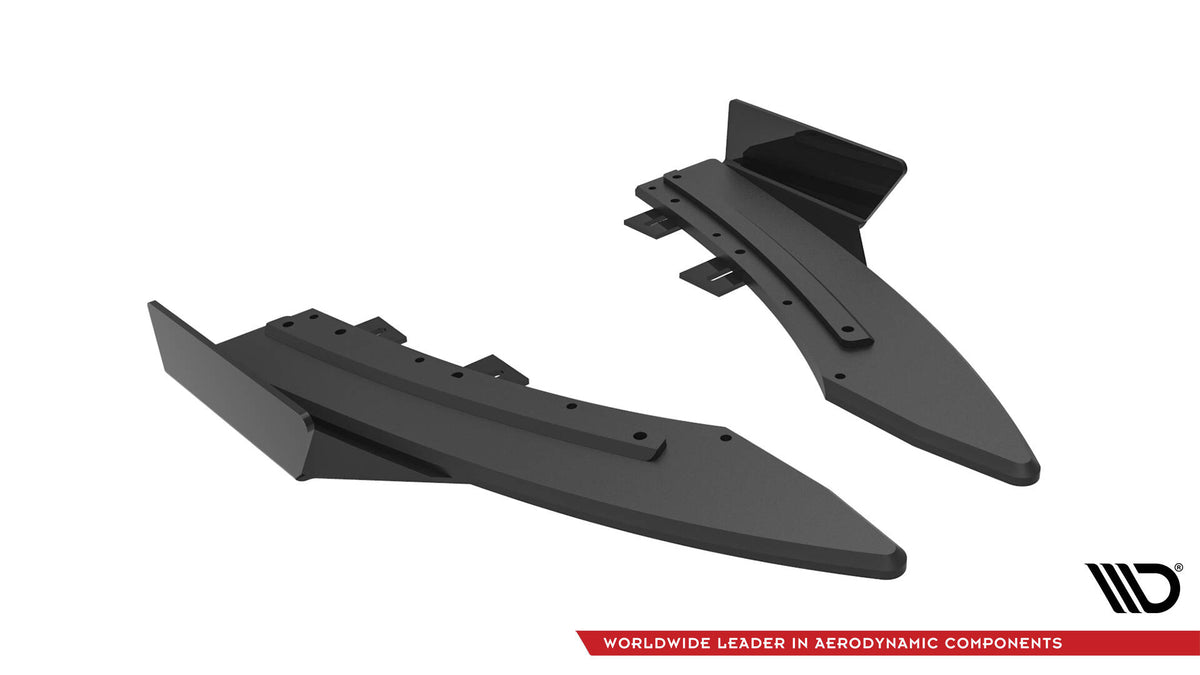 Street Pro Rear Side Splitters + Flaps suitable for Audi S5 / A5 S-Line Coupe / Cabriolet 8T