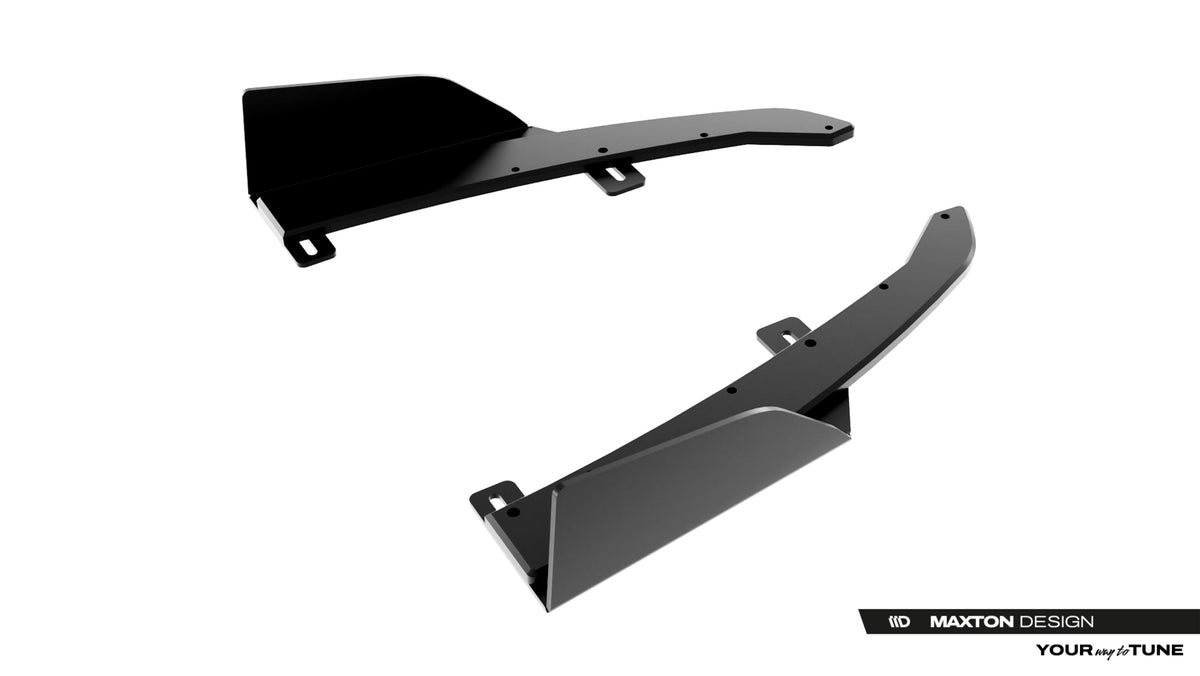 Street Pro Rear Side Splitters + Flaps suitable for Audi S5 Sedan / Avant B10