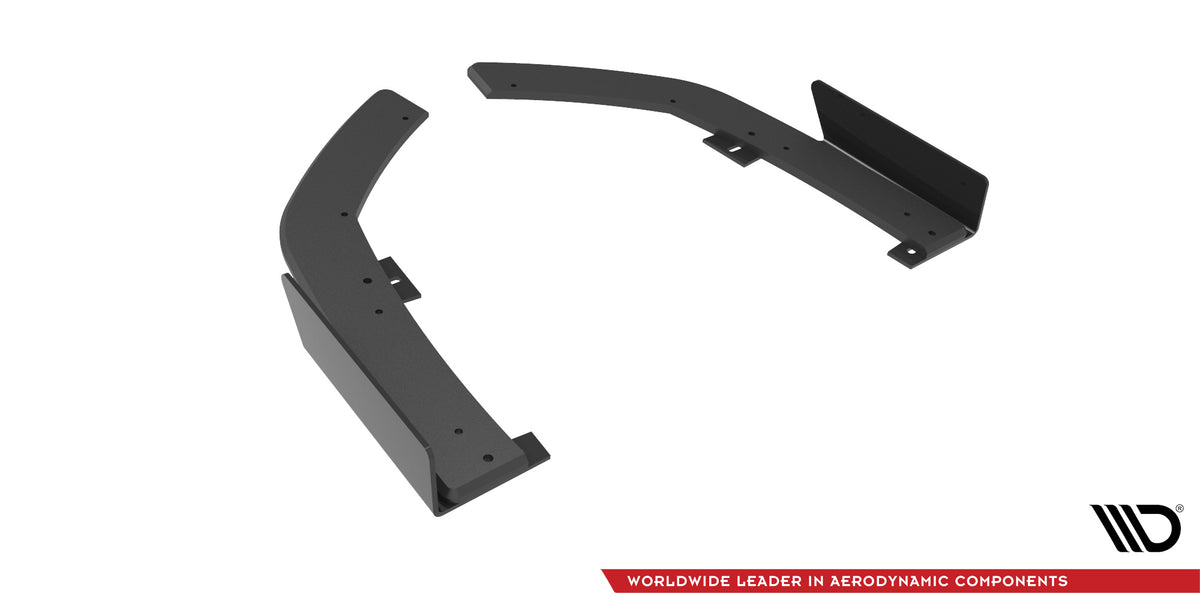 Street Pro Rear Side Splitters + Flaps suitable for BMW 2 Coupe M-Pack G42