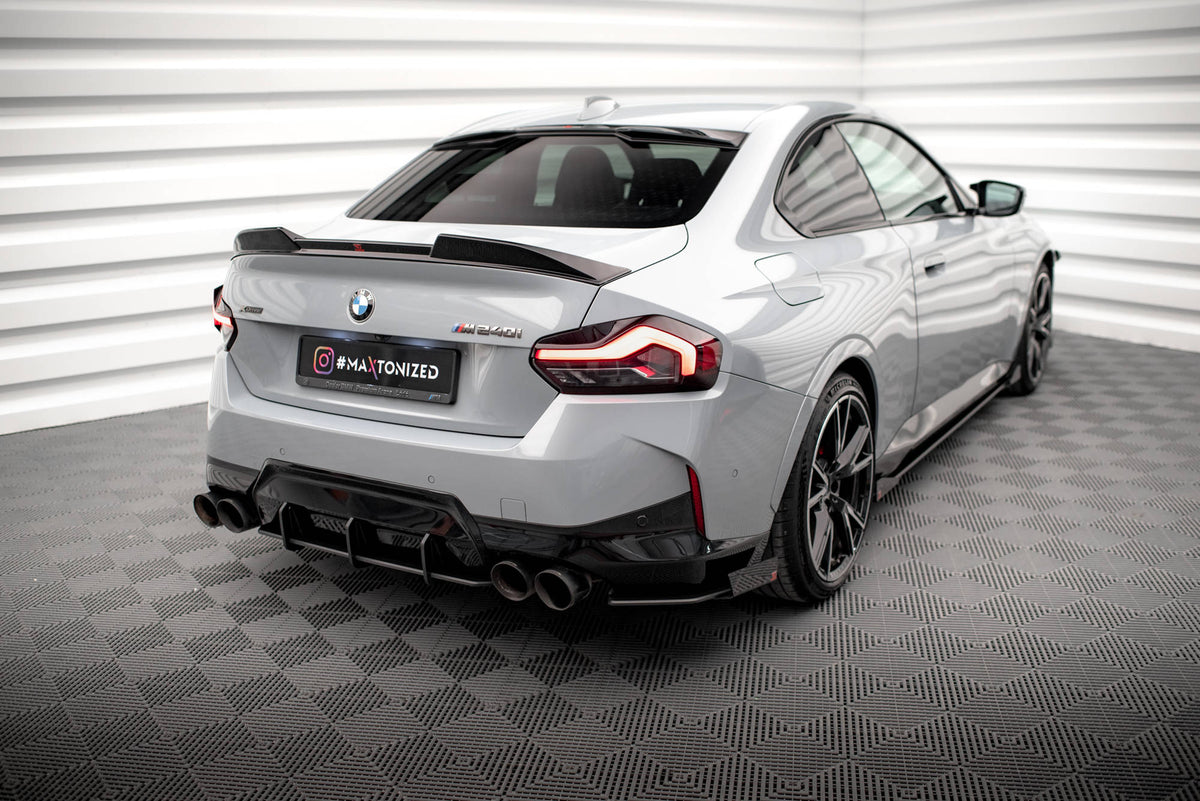 Street Pro Rear Side Splitters + Flaps suitable for BMW 2 Coupe M240i G42