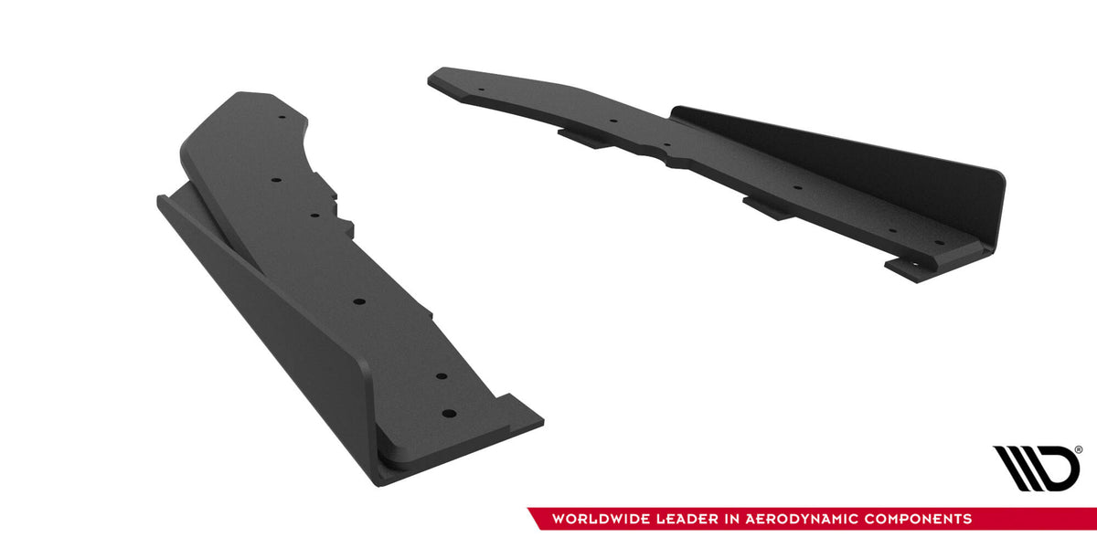 Street Pro Rear Side Splitters + Flaps suitable for BMW M440i  G22 / G23 / G22 Facelift / G23 Facelift