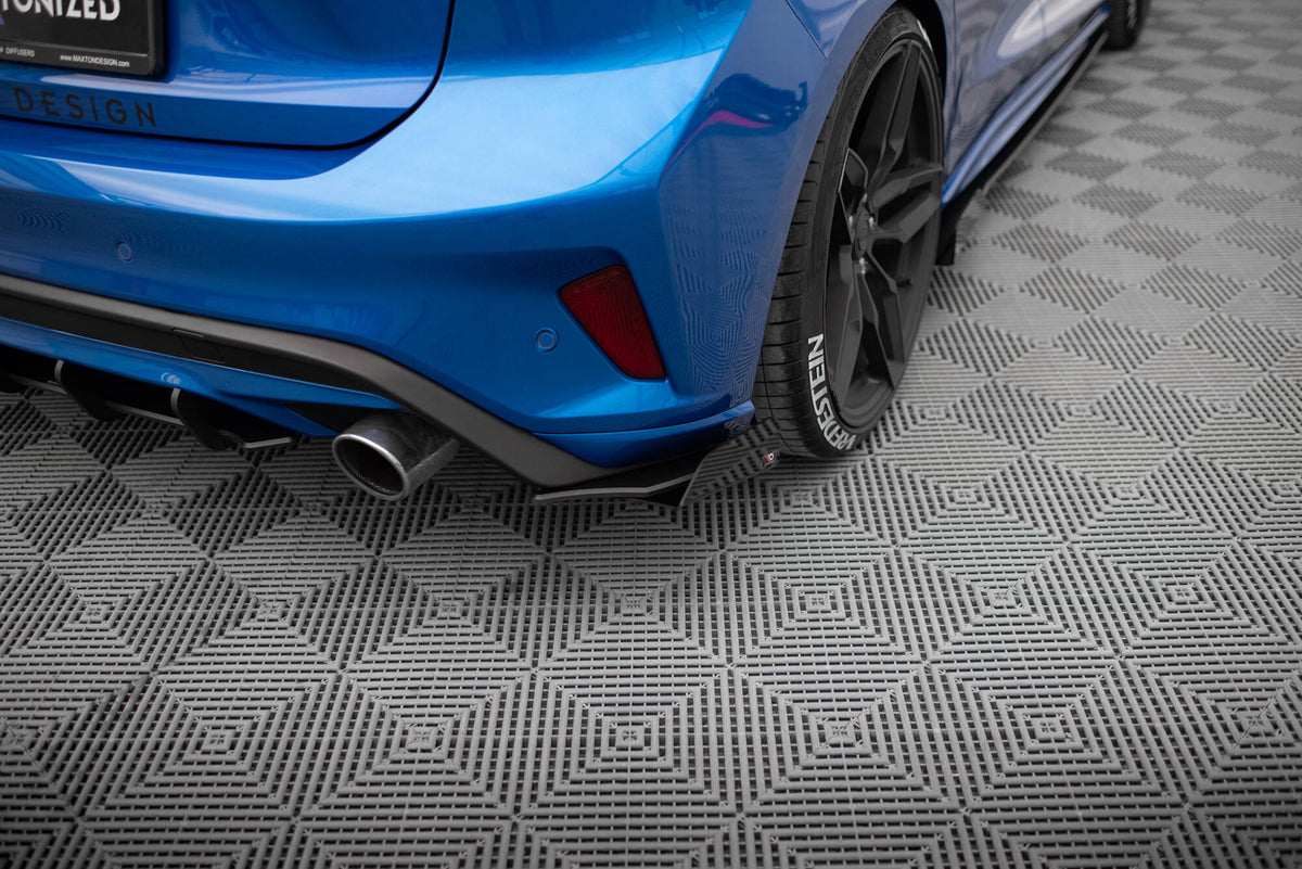 Street Pro Rear Side Splitters + Flaps suitable for Ford Focus ST Mk4