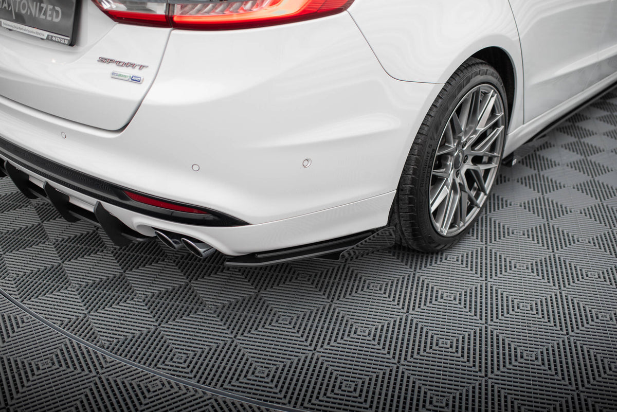 Street Pro Rear Side Splitters + Flaps suitable for Ford Mondeo Sport Mk5 Facelift / Fusion Sport Mk2 Facelift