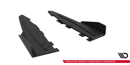 Street Pro Rear Side Splitters + Flaps suitable for Ford Mustang GT Mk6
