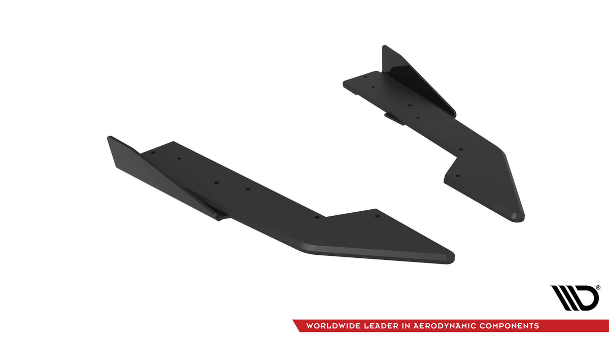 Street Pro Rear Side Splitters + Flaps suitable for Ford Mustang GT Mk7