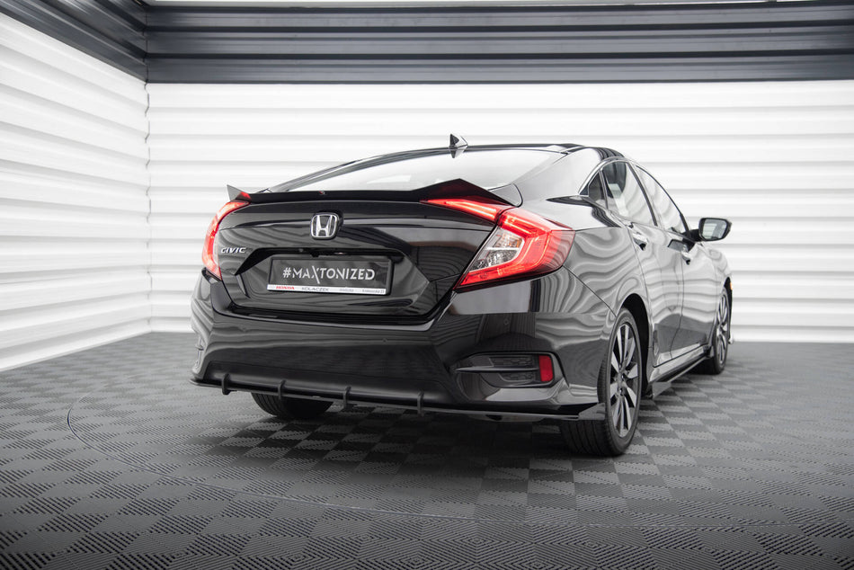 Street Pro Rear Side Splitters + Flaps suitable for Honda Civic Mk10