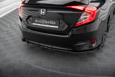Street Pro Rear Side Splitters + Flaps suitable for Honda Civic Mk10
