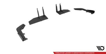 Street Pro Rear Side Splitters + Flaps suitable for Honda Civic Type-R Mk 11