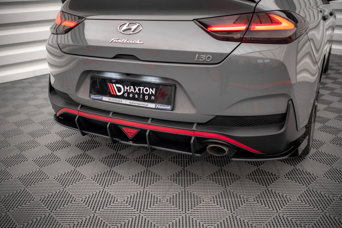 Street Pro Rear Side Splitters + Flaps suitable for Hyundai I30 Fastback N-Line Mk3 Facelift