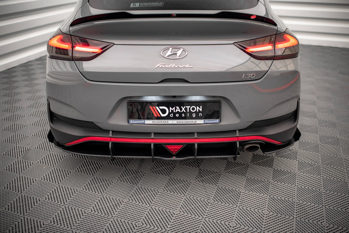 Street Pro Rear Side Splitters + Flaps suitable for Hyundai I30 Fastback N-Line Mk3 Facelift