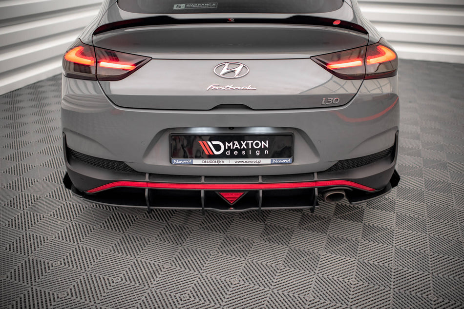Street Pro Rear Side Splitters + Flaps suitable for Hyundai I30 Fastback N-Line Mk3 Facelift
