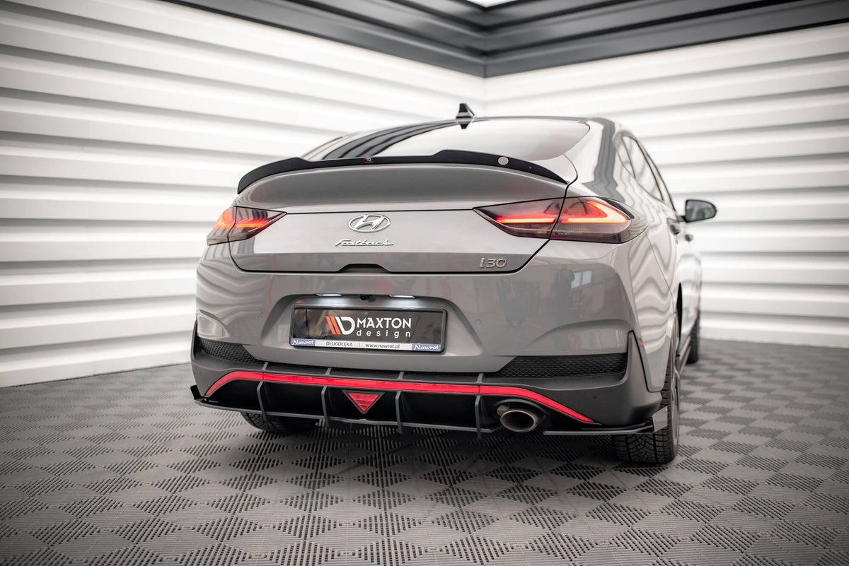 Street Pro Rear Side Splitters + Flaps suitable for Hyundai I30 Fastback N-Line Mk3 Facelift