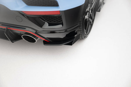Street Pro Rear Side Splitters + Flaps suitable for Hyundai Veloster N Mk2