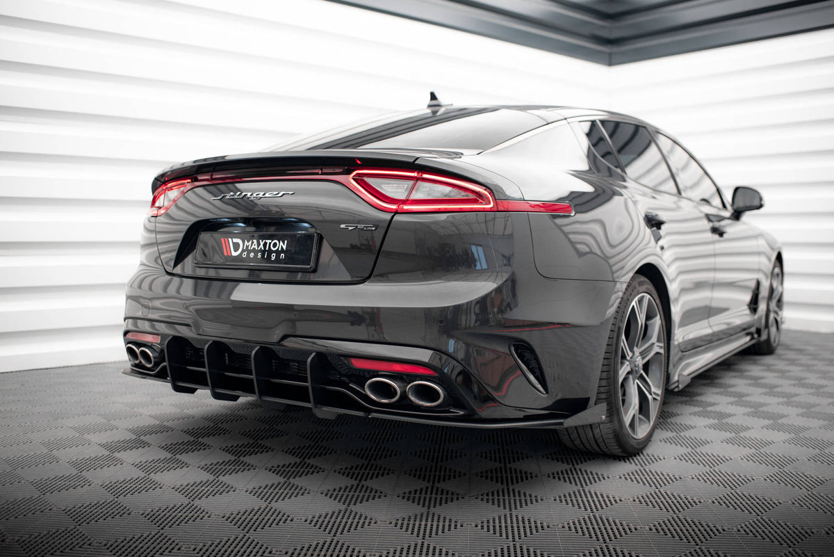 Street Pro Rear Side Splitters + Flaps suitable for Kia Stinger GT / GT-Line  Mk1