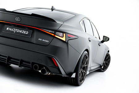 Street Pro Rear Side Splitters + Flaps suitable for Lexus IS 500 Mk3 Facelift 2 (XE30)
