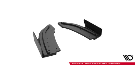 Street Pro Rear Side Splitters + Flaps suitable for Mazda 3 MPS Mk1 EU Version
