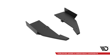 Street Pro Rear Side Splitters + Flaps suitable for Mercedes-AMG C63 Sedan / Estate W205 Facelift