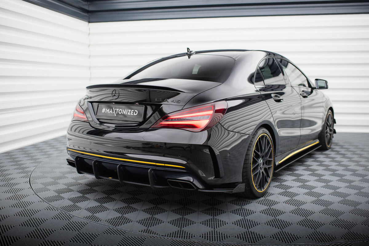 Street Pro Rear Side Splitters + Flaps suitable for Mercedes-AMG CLA 45 C117 Facelift