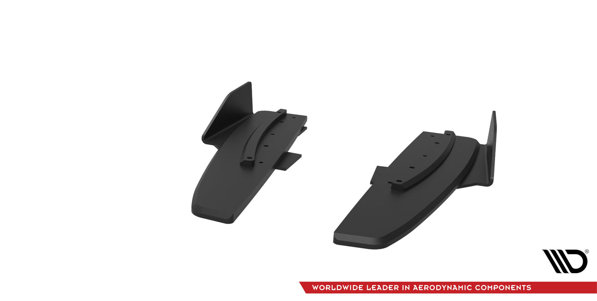Street Pro Rear Side Splitters + Flaps suitable for Mercedes-AMG CLA 45 C117 Facelift