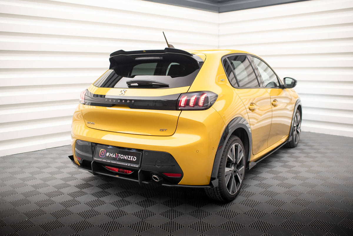 Street Pro Rear Side Splitters + Flaps suitable for Peugeot 208 GT Mk2