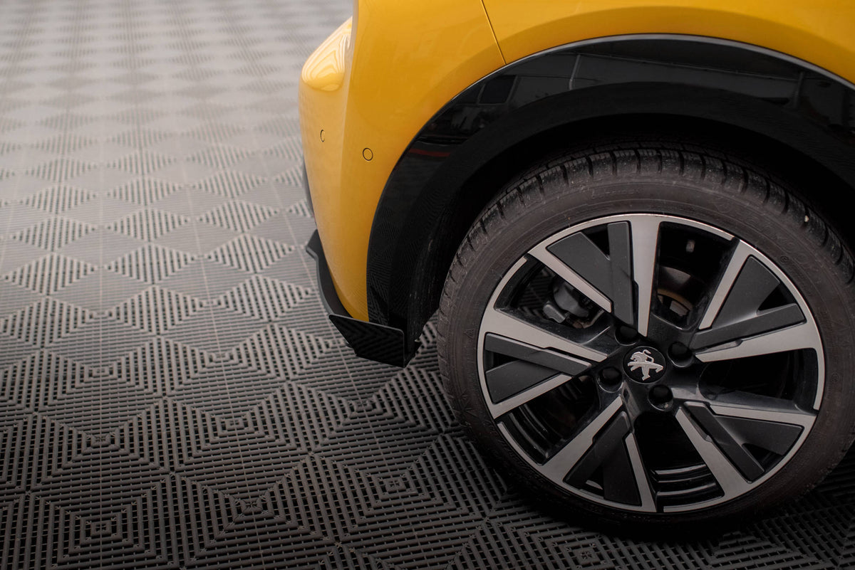 Street Pro Rear Side Splitters + Flaps suitable for Peugeot 208 GT Mk2