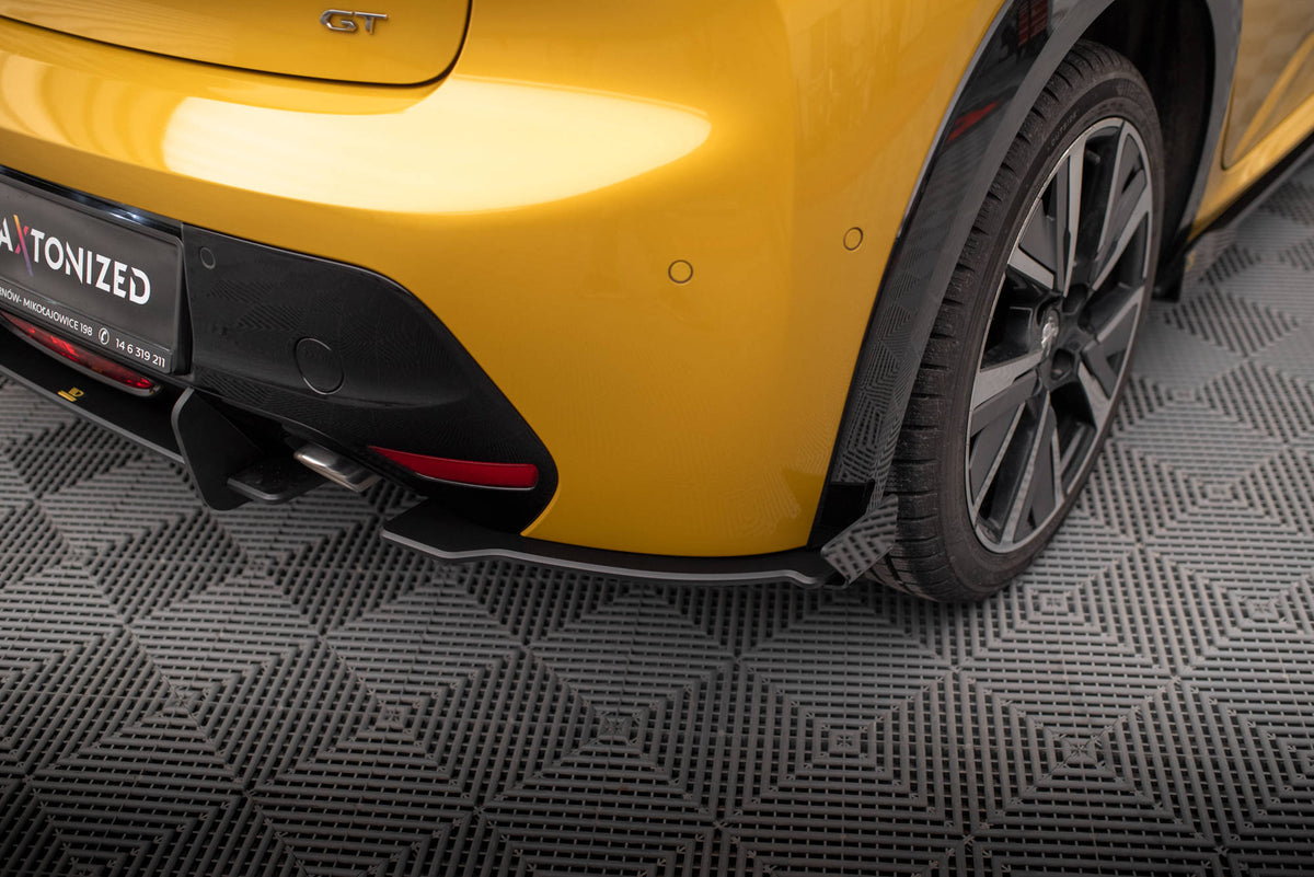 Street Pro Rear Side Splitters + Flaps suitable for Peugeot 208 GT Mk2