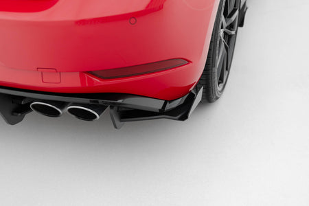 Street Pro Rear Side Splitters + Flaps suitable for VW Golf 7 R Facelift