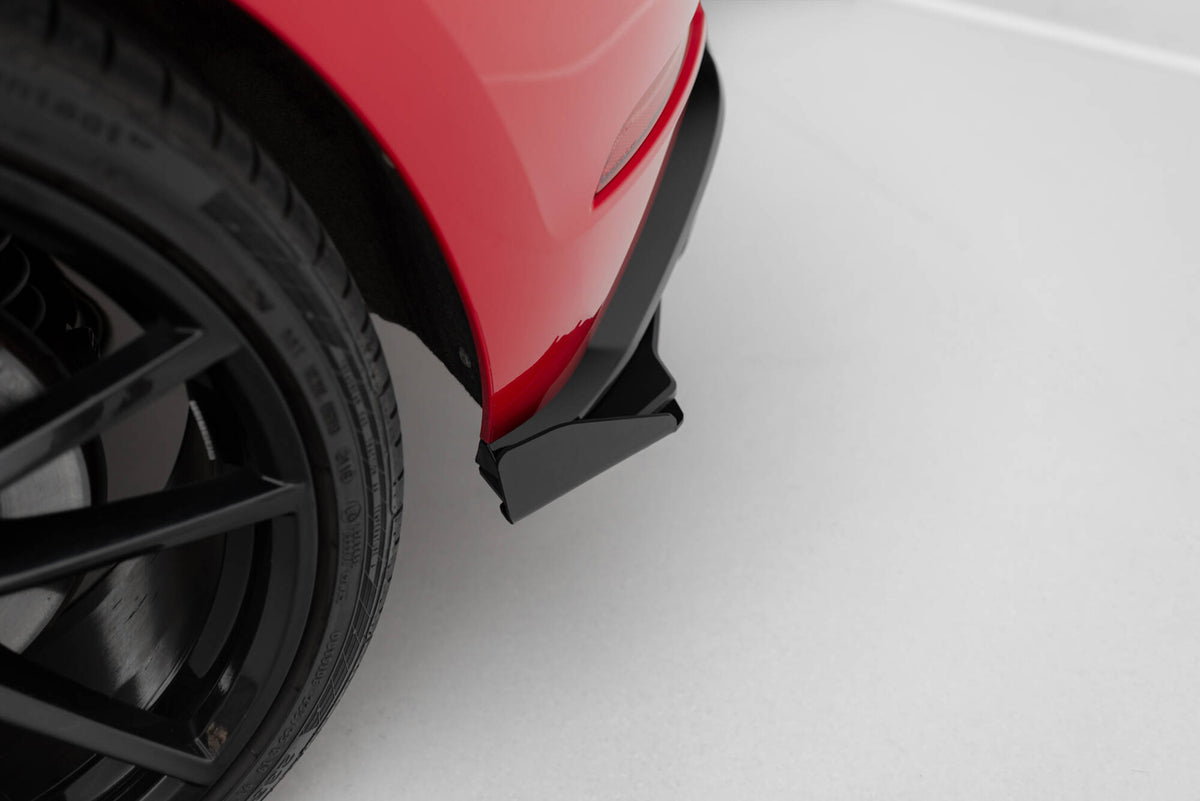 Street Pro Rear Side Splitters + Flaps suitable for VW Golf 7 R Facelift