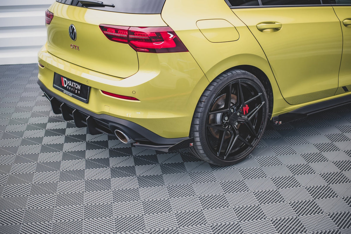 Street Pro Rear Side Splitters + Flaps suitable for Volkswagen Golf GTI Clubsport Mk8