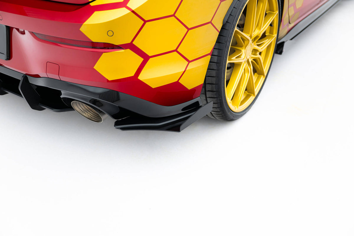 Street Pro Rear Side Splitters + Flaps suitable for Volkswagen Golf GTI Clubsport Mk8 Facelift