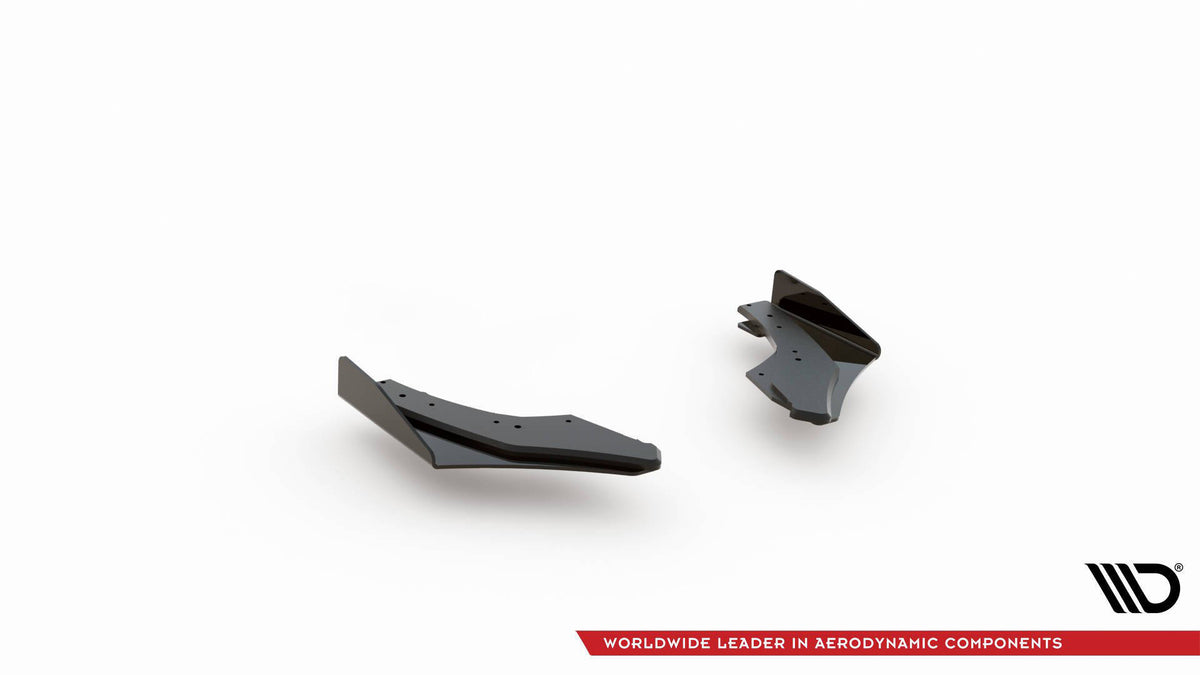 Street Pro Rear Side Splitters + Flaps suitable for Volkswagen Golf GTI Clubsport Mk8 Facelift
