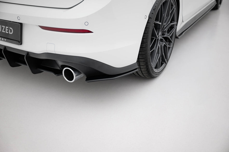 Street Pro Rear Side Splitters V.1 suitable for Volkswagen Golf GTI / GTE / R-Line Mk8