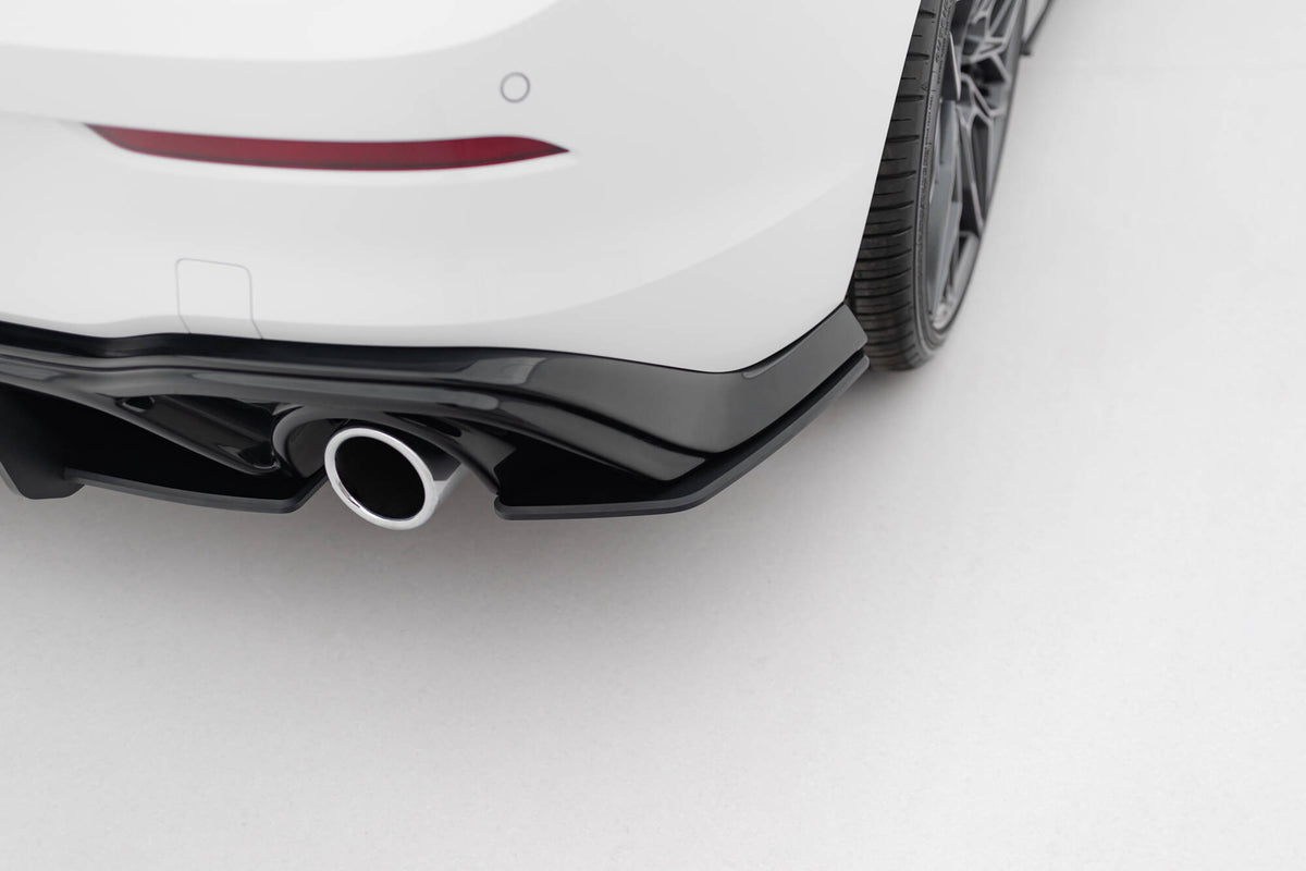 Street Pro Rear Side Splitters V.1 suitable for Volkswagen Golf GTI Mk8  Fits only with :   VW-GO-8-GTI-RS2G