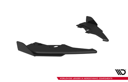 Street Pro Rear Side Splitters V.2 + Flaps suitable for BMW 1 M-Pack F70