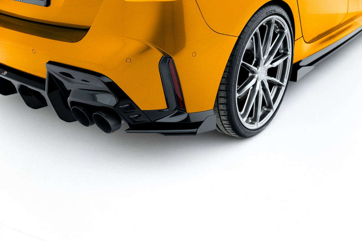 Street Pro Rear Side Splitters V.2 + Flaps suitable for BMW 1 M-Pack F70