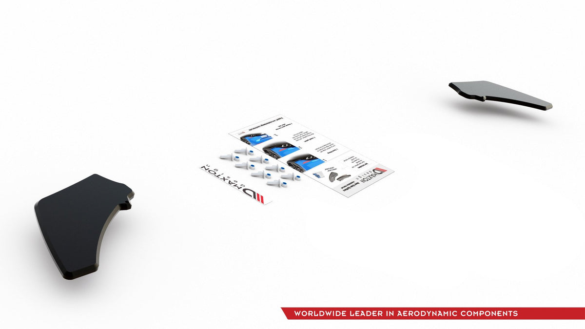 Street Pro Rear Side Splitters V.2 suitable for VW Golf 7 GTI