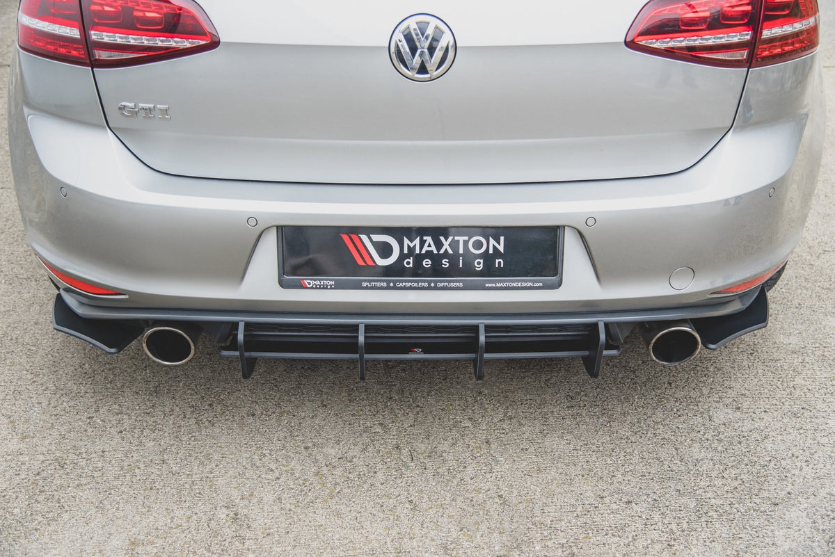 Street Pro Rear Side Splitters V.2 suitable for VW Golf 7 GTI