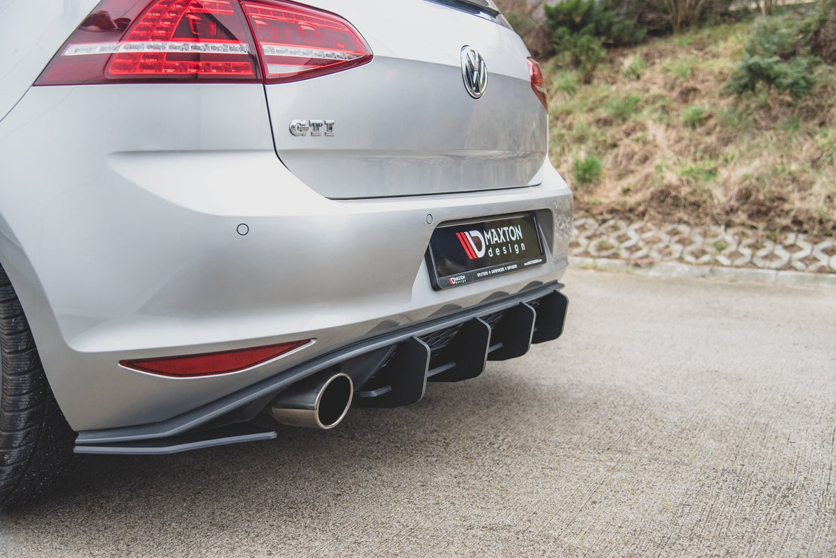 Street Pro Rear Side Splitters V.2 suitable for VW Golf 7 GTI
