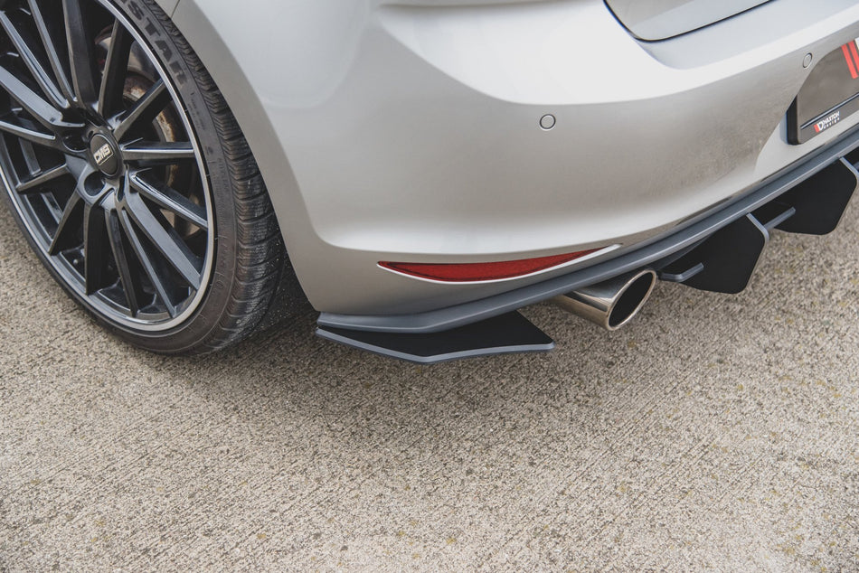 Street Pro Rear Side Splitters V.2 suitable for VW Golf 7 GTI