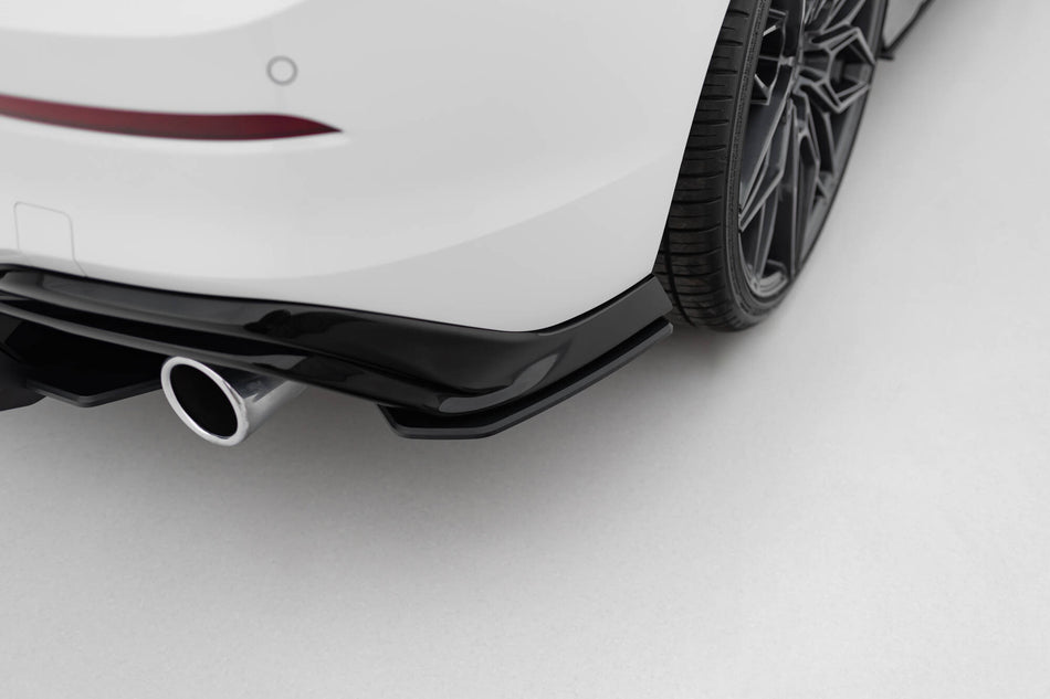 Street Pro Rear Side Splitters V.2 suitable for Volkswagen Golf GTI Mk8  Fits only with :   VW-GO-8-GTI-CS-RS1G-GTIO_O