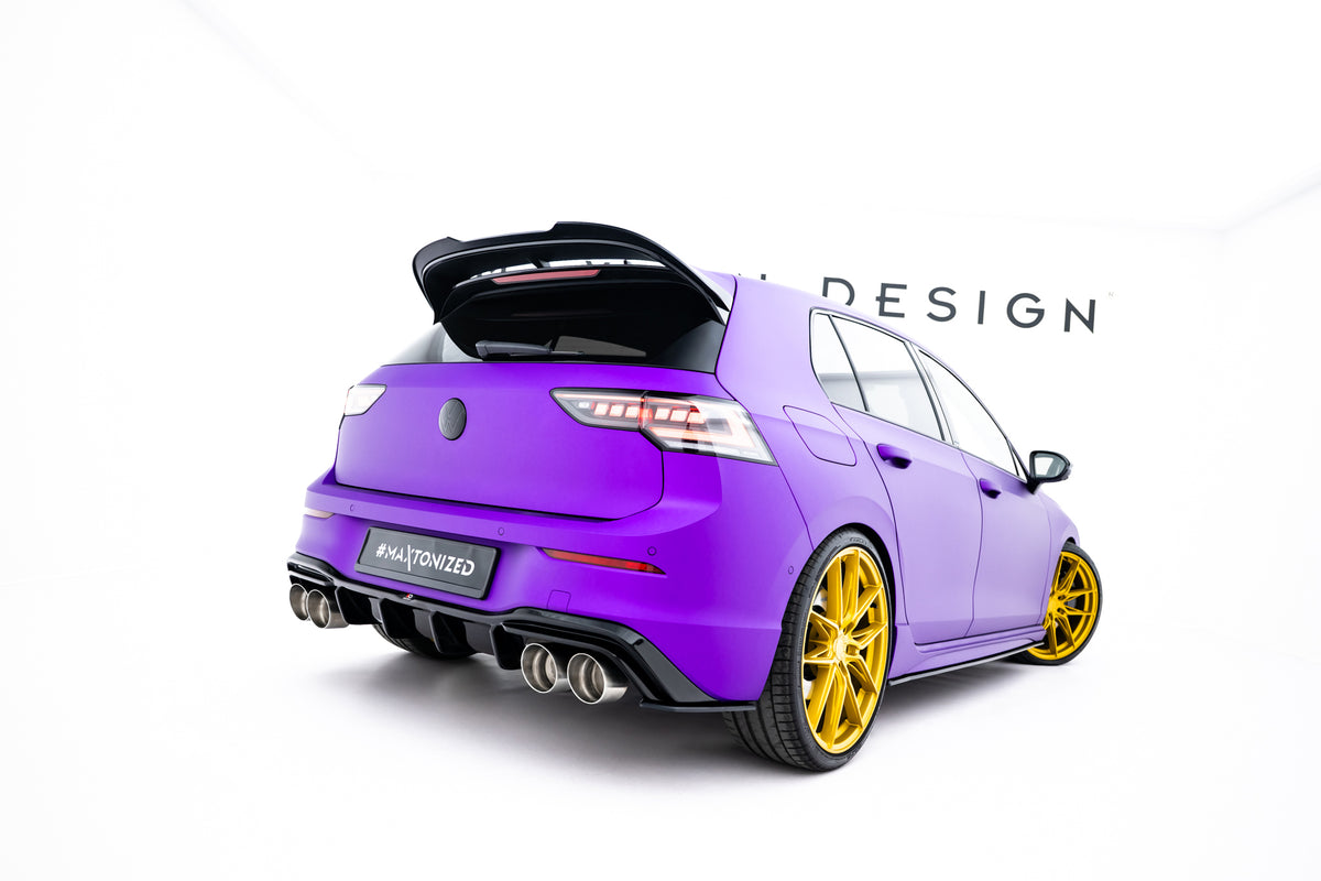 Street Pro Rear Side Splitters V.2 suitable for Volkswagen Golf R Hatchback Mk8 / Mk8 Facelift  Fits only with :  VW-GO-8-R-RS2G