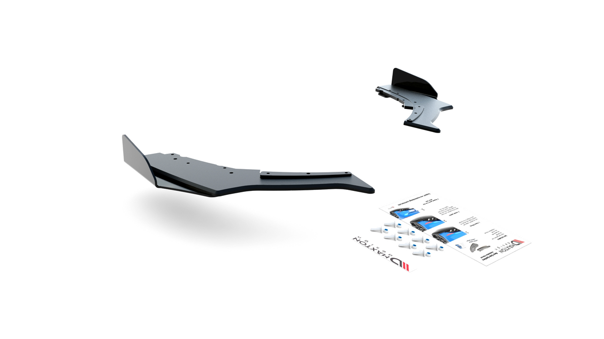 Street Pro Rear Side Splitters V.3 + Flaps suitable for BMW 1 F20 M140i