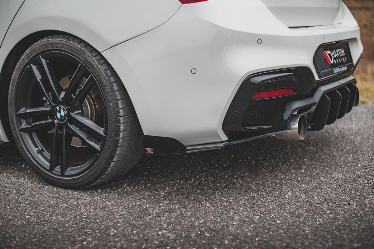 Street Pro Rear Side Splitters V.3 + Flaps suitable for BMW 1 F20 M140i