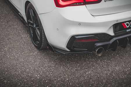 Street Pro Rear Side Splitters V.3 + Flaps suitable for BMW 1 F20 M140i