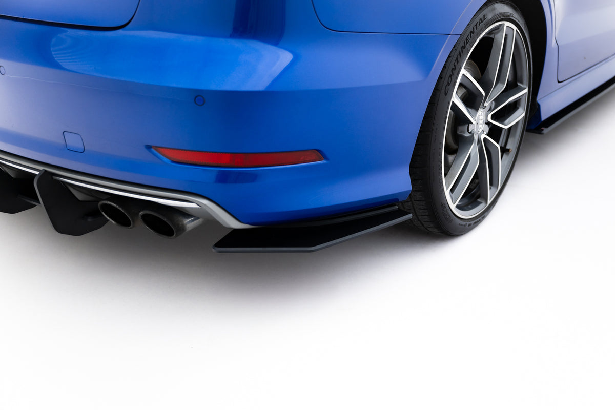 Street Pro Rear Side Splitters  suitable for Audi S3 Sedan 8V