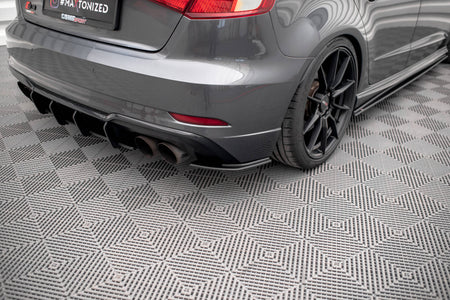 Street Pro Rear Side Splitters suitable for Audi S3 Sportback 8V Facelift