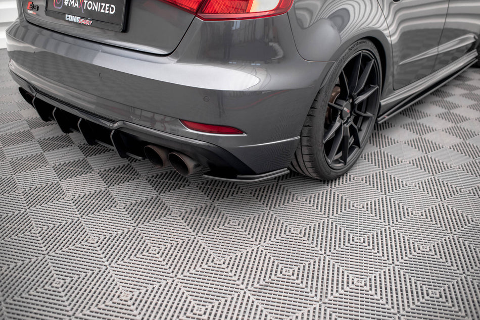 Street Pro Rear Side Splitters suitable for Audi S3 Sportback 8V Facelift