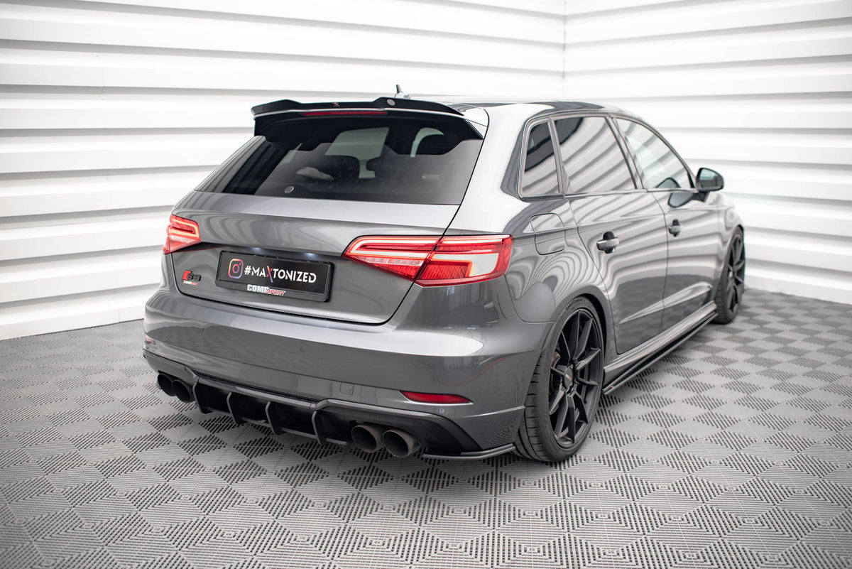 Street Pro Rear Side Splitters suitable for Audi S3 Sportback 8V Facelift