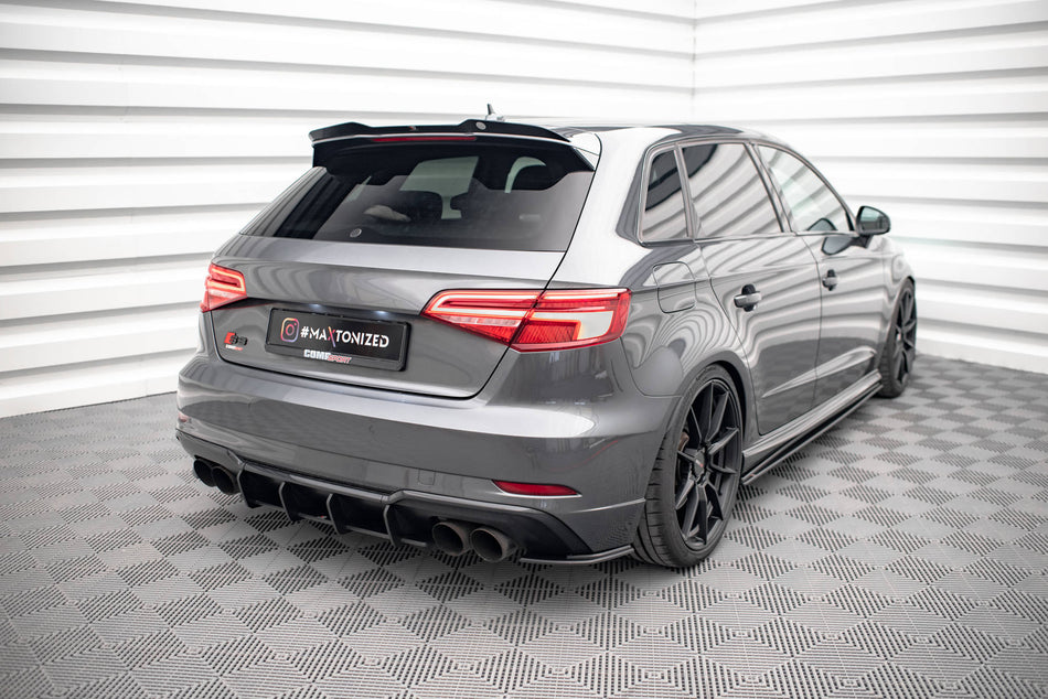 Street Pro Rear Side Splitters suitable for Audi S3 Sportback 8V Facelift